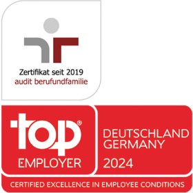  Zertifikat Beruf und Familie + Top Employer Deutschland 